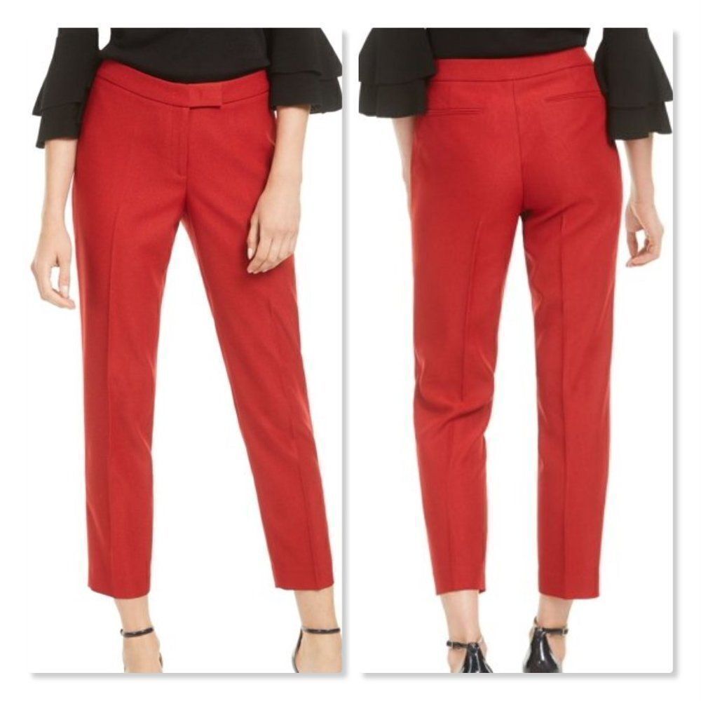 Anne Klein Ankle Trousers size 14 in Titian Red - NEW